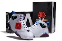 sport air jordan 7 hommes basket blance purple